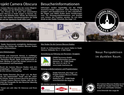 Aktueller Flyer zur Camera Obscura Stadea